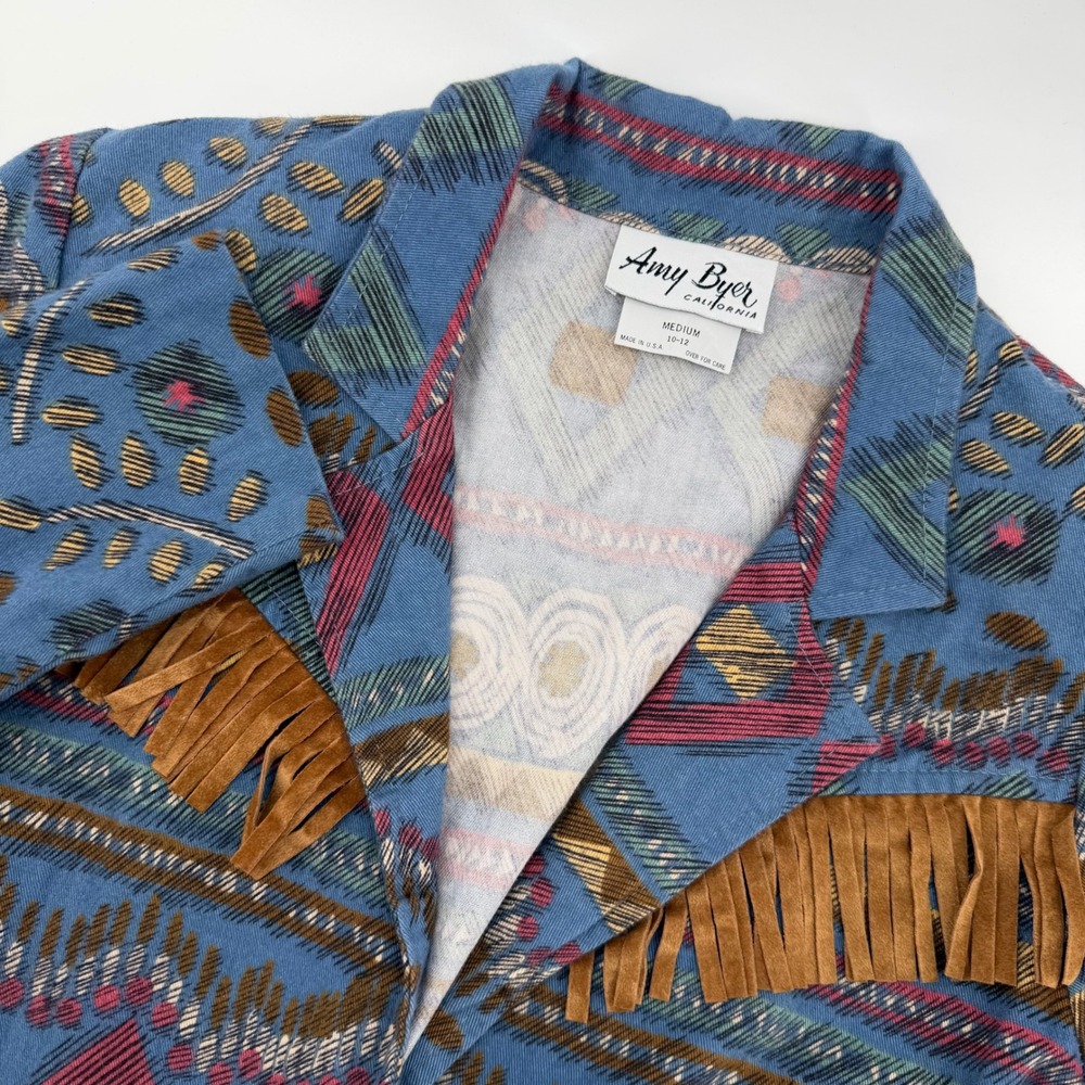 Amy Byer Women's Multicolor Patterned Blazer